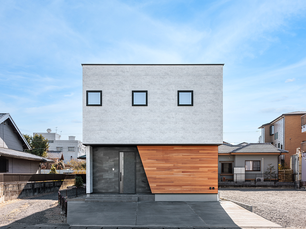 小さな窓をリズミカルに並べて